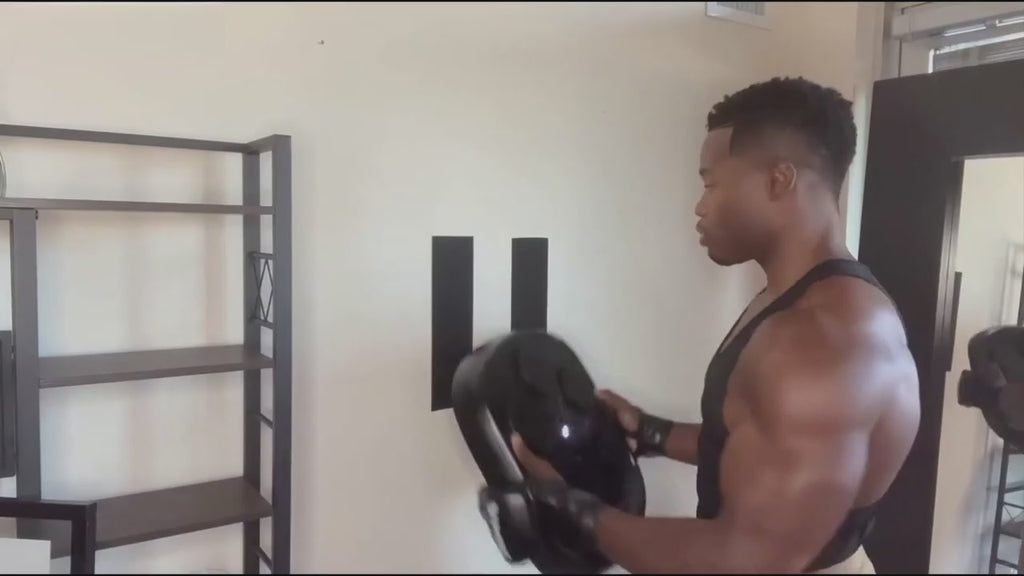 Máquina de Boxeo Musical VibraFit 3.0 con Guantes + Tobillera de Compresión y Masajeador de Pies de Regalo