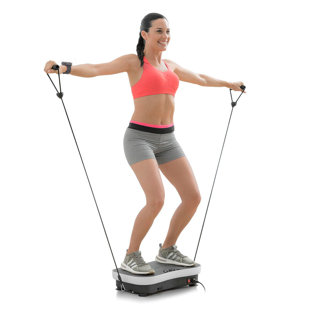 Plataforma vibratória para exercícios em casa e tonificação corporal – Fitness de baixo impacto | VibraFit Pro
