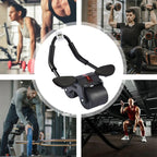 Roda Abdominal Automática VibraFit com Rebote – Roda Abdominal com Joelheiras e Cotoveleiras Acolchoadas + Suporte Móvel