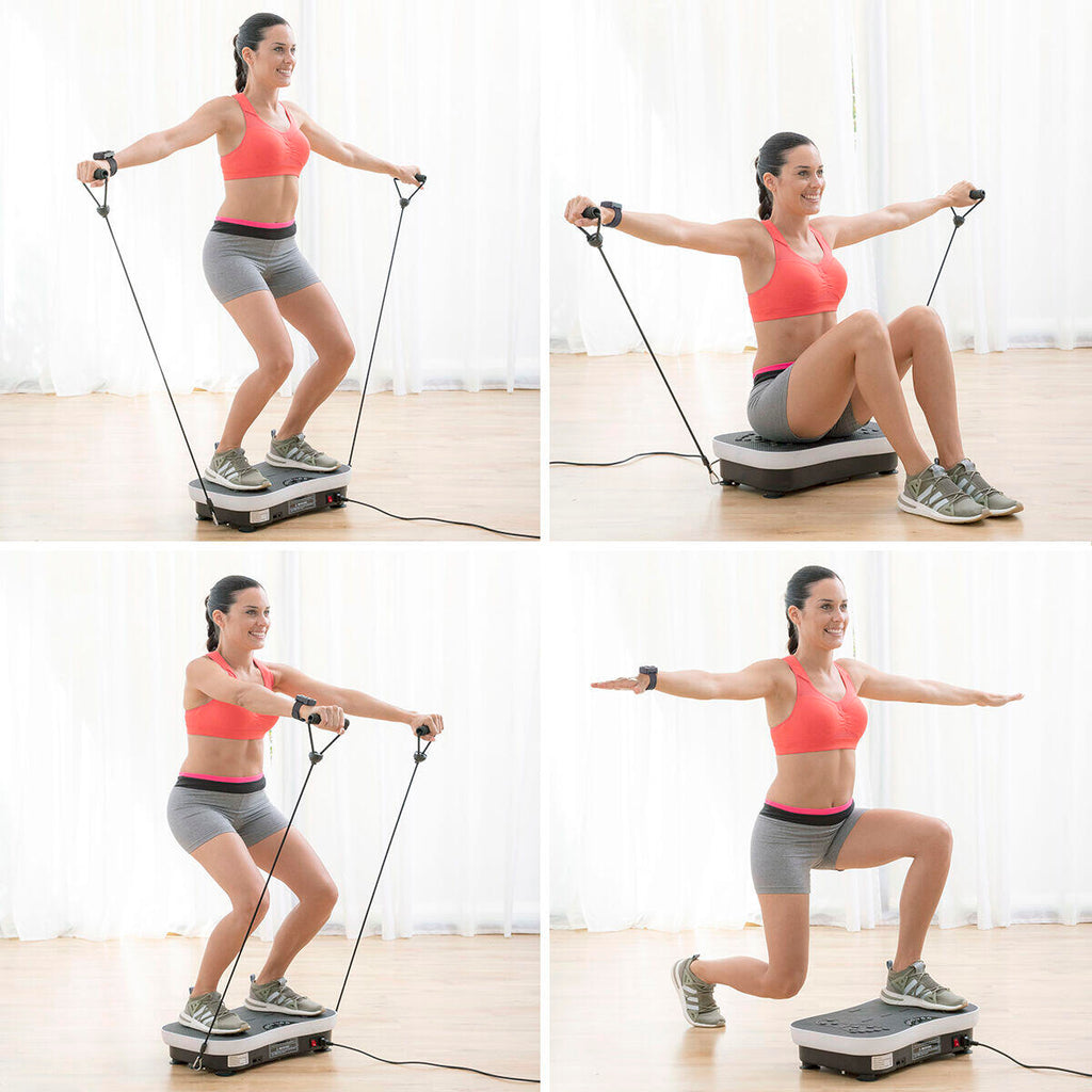 Plataforma vibratória para exercícios em casa e tonificação corporal – Fitness de baixo impacto | VibraFit Pro