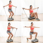 Plataforma vibratória para exercícios em casa e tonificação corporal – Fitness de baixo impacto | VibraFit Pro