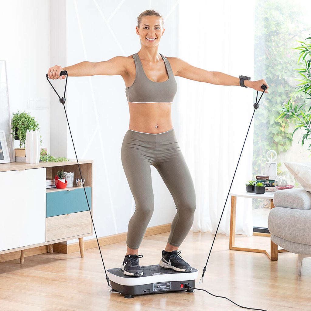 Plataforma vibratória para exercícios em casa e tonificação corporal – Fitness de baixo impacto | VibraFit Pro
