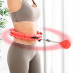 Aro Inteligente con Peso Fittehoop VibraFit – Hula Hoop Ajustable para Adelgazar con Contador Calorías y Vueltas + Guía Ejercicios